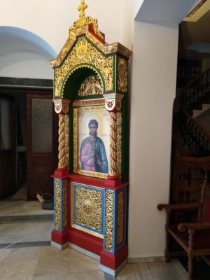 Διακόσμηση και επιχρύσωμα εικονοστασίου στον Ιερό Μητροπολιτικό Ναό Μεταμορφώσεως του Σωτήρος Καλαμαριάς ()