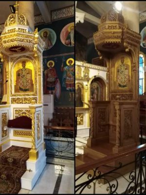 Διακόσμηση και επιχρύσωμα στον Ιερό Ναό Αγίων Παμμεγίστων Ταξιαρχών Καλαμαριάς