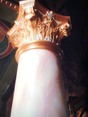 Διαμόρφωση και διακόσμηση κολώνας στον Ιερό Ναό Αγίου Προφήτη Ηλία της Πυλαίας