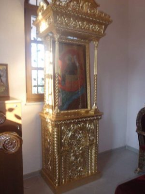 Επιχρύσωμα εικονοστασίου Ιερου Ναου Προφητη Ηλία Πυλαίας