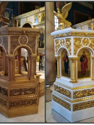 Ιερός Ναός Αγίων Παμμεγίστων Ταξιαρχών Καλαμαριάς πριν και μετα