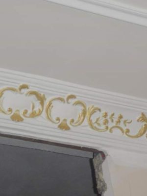 Κατασκευή και τοποθέτηση γύψινης μπορντούρας Ιερο Ναο Άγιο Γεώργιο Πανοράματος