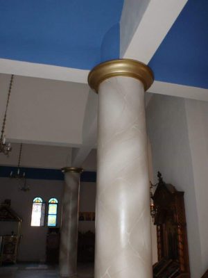 Τεχνοτροπία απομίμησης μαρμάρου στον Ιερό Ναό Αγίων Αναργύρων Σουρωτής ()