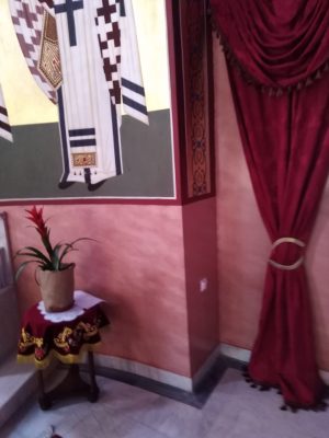 Τεχνοτροπία τοίχου στον Ιερό Καθεδρικό Ναό Αγίου Νικολάου Καλαμαριάς